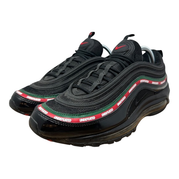 NIKE AIR MAX 97 OG UNDFTD Black Red Green Men's Size 9.5 AJ1986 001 Undefeated - Picture 10 of 16